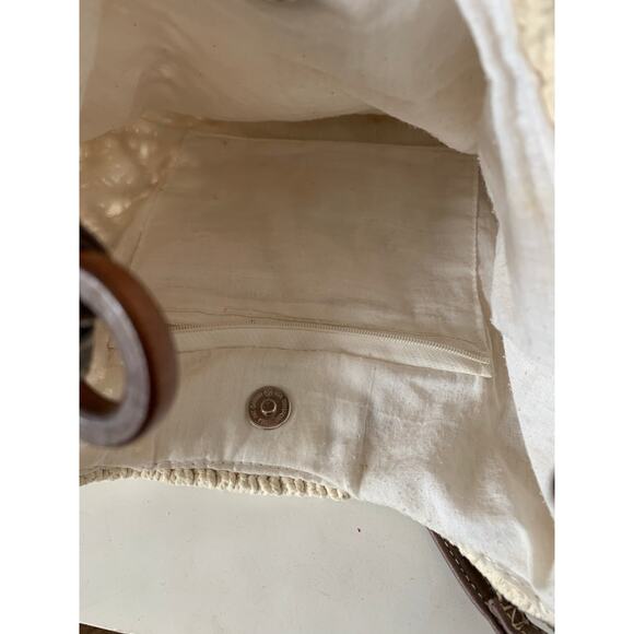 macrame crochet beaded boho shoulder bag purse 60s 70s - Picture 4 of 9